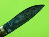 BUCK Custom Shop Limited Edition HARLEY DAVIDSON Engraved Hunting Knife & Box