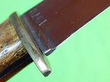 Vintage 1978 Custom Hand Made Bowie Style Hunting Fighting Knife & Sheath
