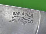 US Custom Hand Made Brian W. AVILA Fighting Hunting Knife & Sheath