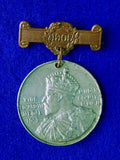 Antique Old British English 1905 King Edward VII Medal Badge Order Pin Award 