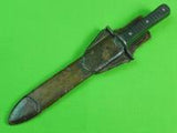 Antique Early 19 Century British English THORNHILL Huge Fighting Knife & Sheath