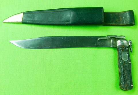 Antique 19 C Singleton Priestman Sheffield English British Large Folding Knife
