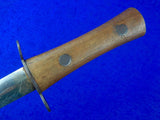 British English WWI WW1 Stiletto Fighting Knife Dagger w/ Sheath