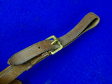 British English WW1 Sword Hangers Hanger Leather Frog Maker Marked