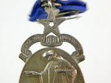 British English WW2 Period Silver Fraternal Masonic Medal Award