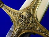 British English Victorian 19 Century General Officer's Engraved Sword w Scabbard