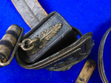 Antique British English Victorian HOBSON & Sons Officer's Belt & Ammo Pouch