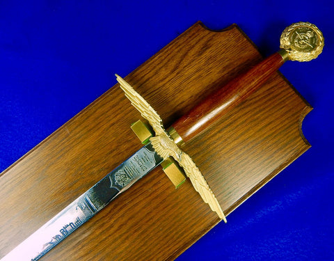 British 1975 Wilkinson Commemorative " Their Finest Hour " Low # Engraved Sword 