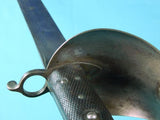 British English Antique WW1 German Made Navy Cutlass Bayonet Sword w/ Scabbard