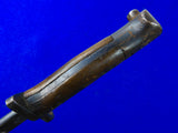 British English Antique WW1 Long Bayonet Fighting Knife