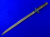 British English Antique WW1 Long Bayonet Fighting Knife
