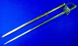 British English Antique WW1 Wilkinson Irish Guards Engraved Sword w/ Scabbard