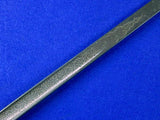 British English Antique WW1 Wilkinson Royal Engineers Engraved Sword w/ Scabbard