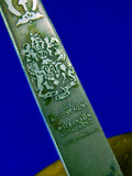 British English WW2 Wilkinson Engraved Court Sword w/ Scabbard