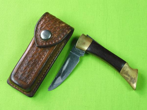 Vintage Browning German Made Folding Pocket Knife w/ Sheath