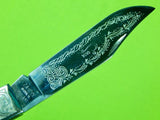CASE XX Limited Edition Richard Petti 1992 Scrimshaw Folding Knife Signed Cert.