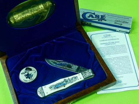 CASE XX Limited Edition Richard Petti 1992 Scrimshaw Folding Knife Signed Cert.