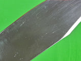 US 1994 Custom Hand Made CRUCE Huge Hunting Fighting Knife w/ Sheath