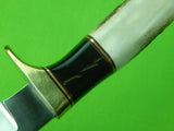 Vintage US Custom Handmade James B. JIMMY LILE Dot Hunting Knife and Sheath