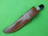 Vintage US Custom Handmade James B. JIMMY LILE Dot Hunting Knife and Sheath