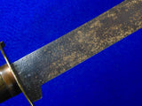 Antique 19 Century Civil War Period US or Mexican Heavy Machete Sword