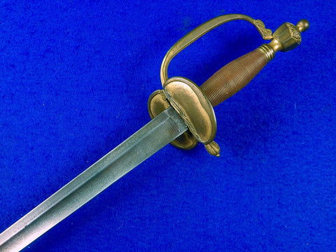 Antique US British Civil War Revolutionary Wars Wide Blade General Officer Sword