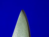 Custom Hand Made Unusual CROW Fighting Hunting Damascus Stag Knife w/ Sheath