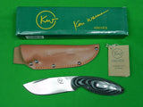Custom Hand Made KEN WARNER Knife w/ Sheath Box
