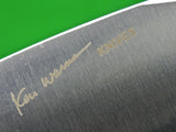 Custom Hand Made KEN WARNER Knife w/ Sheath Box