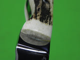 Custom Hand Made Small Mini Neck Fighting Stag Knife & Sheath