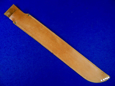 Vintage Custom Handmade Machete Short Sword Leather Scabbard Sheath 