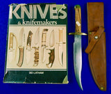 Vintage US 1970's Custom Handmade PHILLIP DAY Bowie Fighting Knife Dagger Sheath