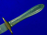 Old Custom Made Handmade Stiletto Silver Fighting Knife