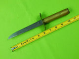 US WW2 1943 Custom Handmade Theather Trench Art Fighting Knife w/ Sheath
