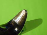 Vintage Custom Made Handmade Hunting Knife Marked "B" w/ Sheath