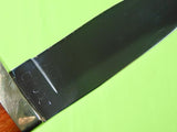 Vintage Custom Made Handmade Hunting Knife Marked "B" w/ Sheath