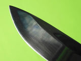 Vintage Custom Made Handmade Hunting Knife Marked "B" w/ Sheath