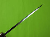 Vintage Custom Made Handmade Hunting Knife Marked "B" w/ Sheath