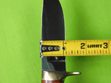 Vintage Custom Made Handmade Hunting Knife Marked "B" w/ Sheath