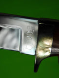 Vintage Custom Made Handmade Hunting Knife Marked "B" w/ Sheath