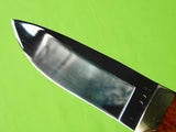 Vintage Custom Made Handmade Hunting Knife Marked "B" w/ Sheath