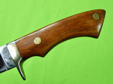 Vintage Custom Made Handmade Hunting Knife Marked "B" w/ Sheath