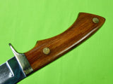 Vintage Custom Made Handmade Hunting Knife Marked "B" w/ Sheath