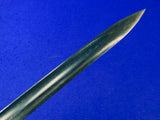 RARE Czechoslovakian WW2 German Stamped Bayonet Fighting Knife w/ Scabbard