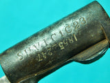Antique German Prussian made Civil War M1854 Danish Socket Bayonet Kyhls Locking