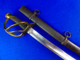US Civil War Antique 19 Century Ames Model 1840 Cavalry Sword w/ Scabbard