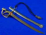 Antique France French 19 Century Miniature Mini Sword w/ Scabbard Knot