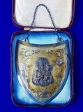 Antique Polish Poland Sterling Silver Huge Religious Badge Order Medalion