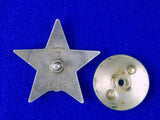 RARE Soviet Russian PRE WW2 Silver Enamel RED STAR Order # 22842 Medal Badge