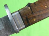 Custom Made Handmade Damascus Blade Huge Tactical Fighting Knife Knives